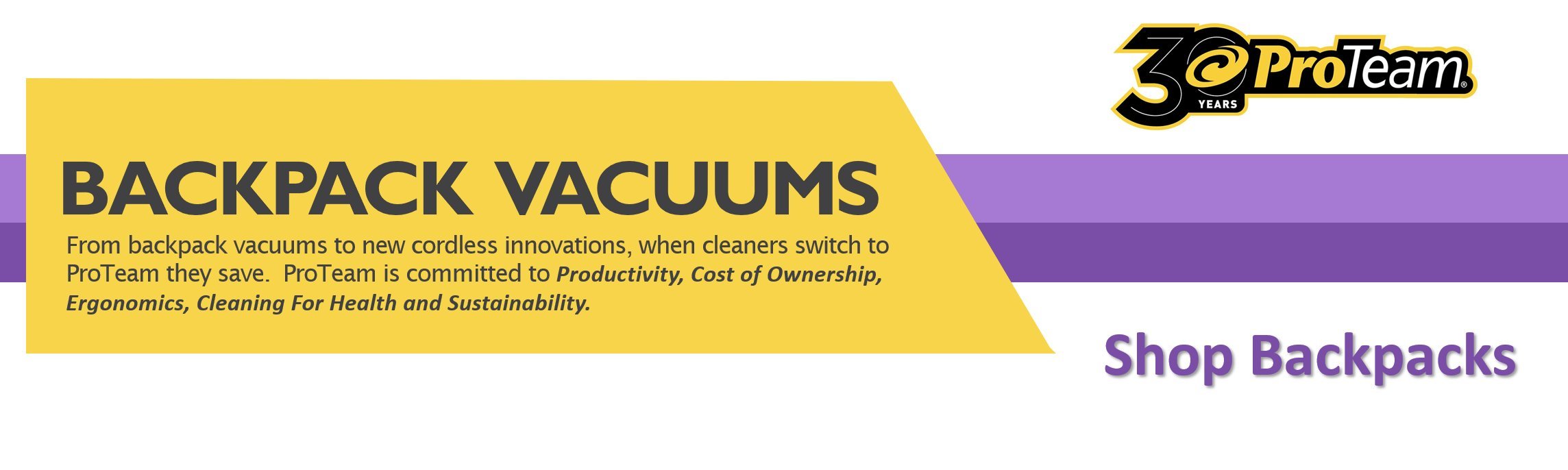 BACKPACK VACUUMS
