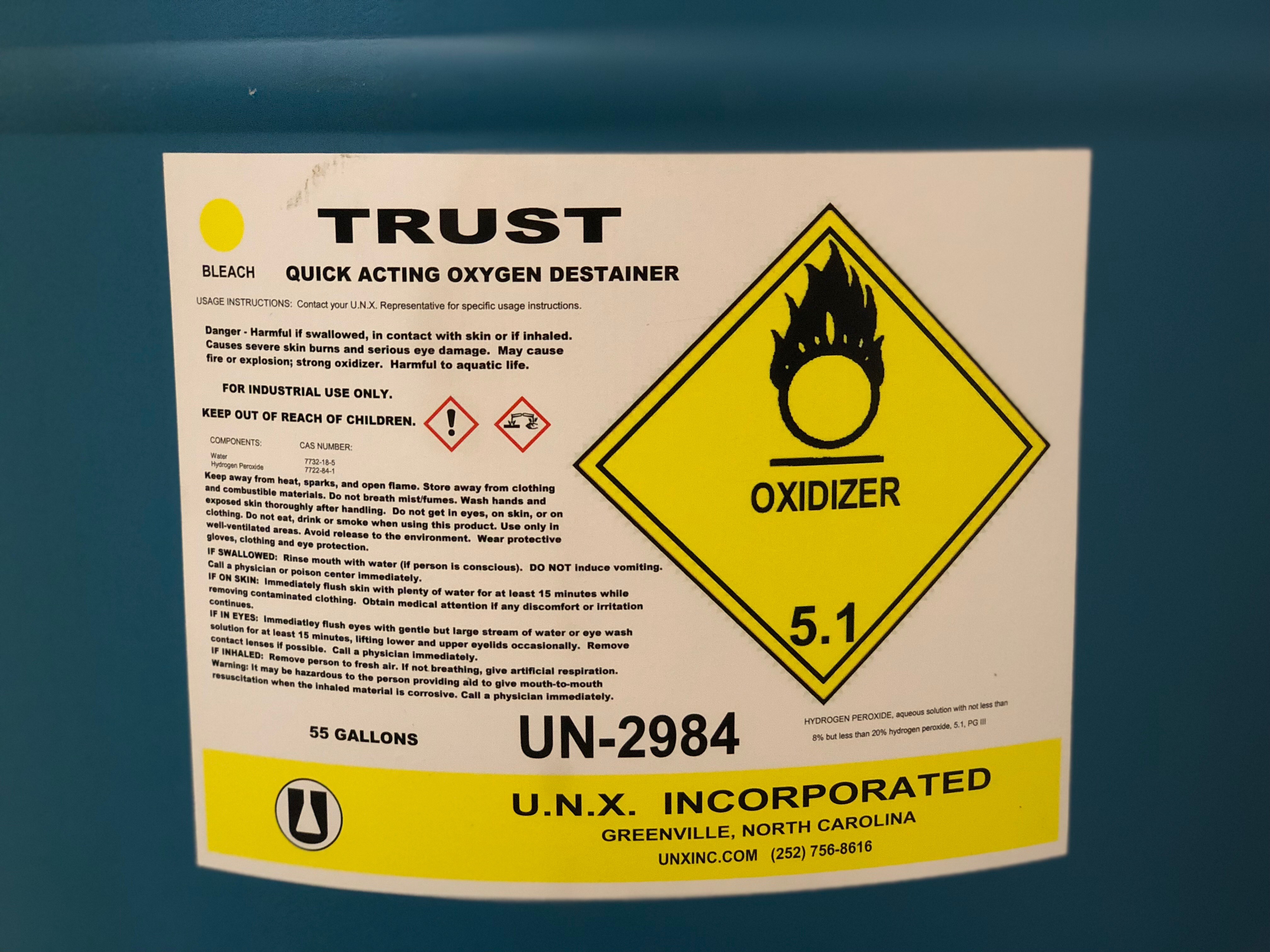 TRUST OXYGEN BLEACH - 55GAL